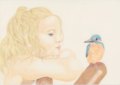 少女と小鳥