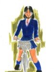 自転車の少女