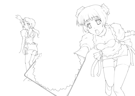 11周年記念扉絵 線画