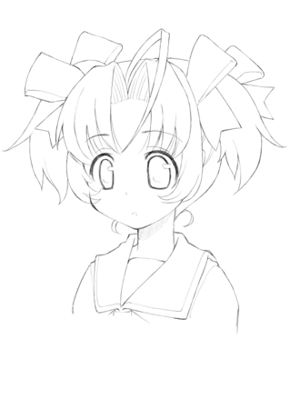 愛珠 表情用線画