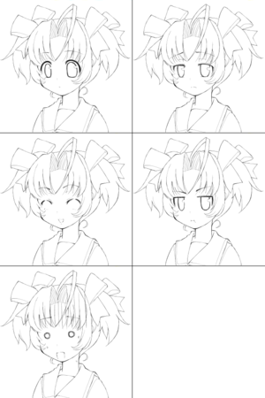 愛珠 表情パターン