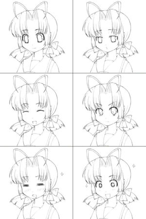 愛沙 表情パターン